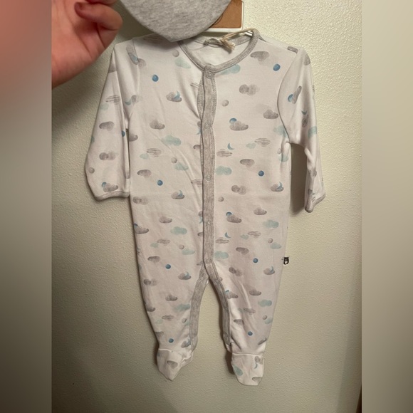 NWT Rabbit + Bear organic cotton pajama with snap closure and hat set 3-6 months - Picture 4 of 8